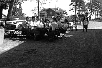 Langnau  um 1930 / Gartenwirtschaft Hirschen Albis