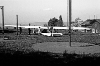 Langnau  um 1930 / Segelflug auf dem Albis