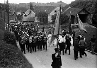 Langnau  1934 / Rückkehr des Turnvereins vom Kantonalen Turnfest
