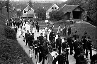 Langnau  1934 / Rückkehr des Turnvereins vom Kantonalen Turnfest