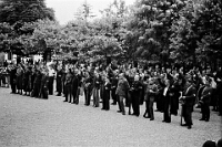 Langnau  1940 /  Ortswehrvereidigung auf Schulhausplatz Wolfgraben