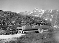 Langnau  / Grimsel mit Motorrad. Car von Gimpert.& Bischof