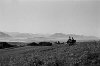 Langnau  Ausblick  vom Naturfreundehaus Albis, um 1930