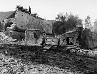 Langnau  Brandruine Bühler-Haus im Mittelalbis, Juni, 1921