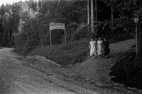 Langnau  Abzweigung "Dunkelgässli"/ Albisstrasse, 1933