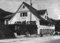 Langnau  Restaurant Löwen Untersalbis, 1930, Ansichtskarte