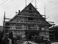 Langnau  Pfarrhaus in Renovation . Jul. 1937