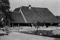 Langnau  Schwerzi Scheune vor dem Abbruch, 1947