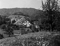 Langnau  Hausheer-Scheune Langnau im Bau, 1947
