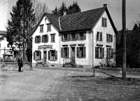 Langnau  Wirtschaft Mettler, Sihlbrücke, 1933