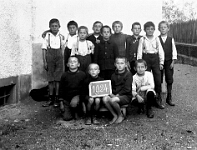 Langnau  1924 / Altes Schulhaus, Knaben 4. Klasse Langnau