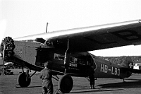 Langnau  1933 / Schülerreise, Flugplatz Dübendorf
