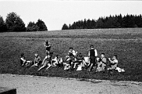 Langnau  um 1935 / Schulreise auf die Forch
