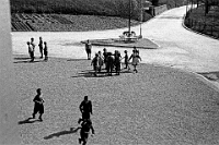 Langnau  um 1935 / Pausenplatz Altes Schulhaus