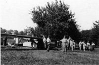 Segelflugbetrieb auf dem Albis  auf Gut Mädikon, um 1935